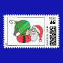 Merry Christmas Santa Stamp