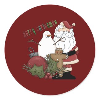 Merry Christmas Santa sticker