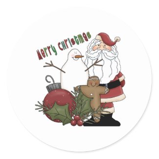 Merry Christmas Santa sticker