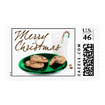 Merry Christmas • Santa's Cookies Postage