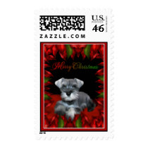 Merry Christmas - Schnauzer Stamps