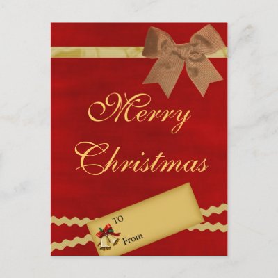 Merry Christmas - Scrapbook Card postcards