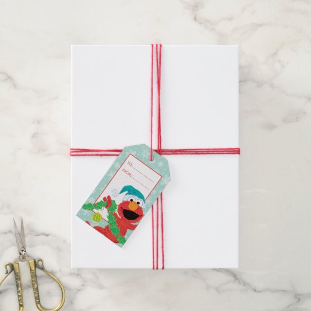 Merry Christmas Scribble Elmo Pack Of Gift Tags-2