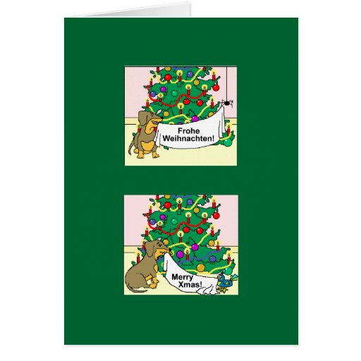 Merry Christmas,Seasons Greetings,Frohe Weihnacht Card | Zazzle