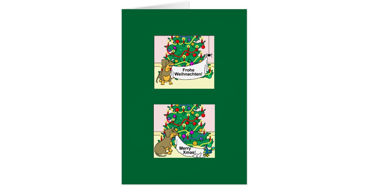 Merry Christmas,Seasons Greetings,Frohe Weihnacht Card | Zazzle