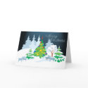 Merry Christmas Serene Goats Night Time cards