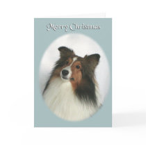 Merry Christmas Sheltie cards