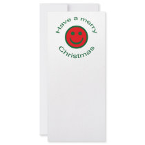 Merry Christmas Smiley rack cards by Ladiebug Merry Christmas Smiley rack cards
