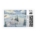 MERRY CHRISTMAS SNOW SCENE by SHARON SHARPE postage by sharonsharpe MERRY CHRISTMAS SNOW SCENE by SHARON SHARPE postage