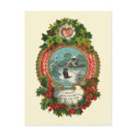 Merry Christmas Snow Scene Medallion