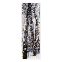 Merry Christmas Snow Trees Bookmark Card Business Cards