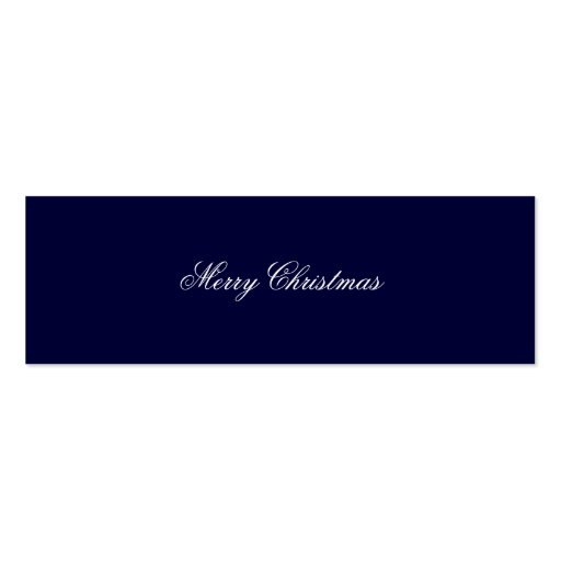 Merry Christmas Snow Trees Bookmark Card Business Cards (back side)