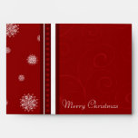 Merry Christmas Snowflake Envelopes