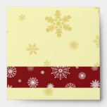 Merry Christmas Snowflake Envelopes