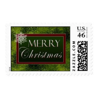 Merry Christmas snowflake stamp