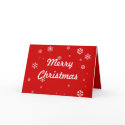 Merry Christmas Snowflakes cards