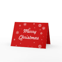 Merry Christmas Snowflakes cards