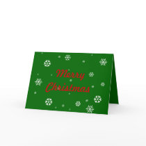 Merry Christmas Snowflakes cards