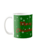 Merry Christmas Snowflakes mugs