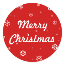 Merry Christmas Snowflakes stickers