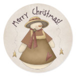 Merry Christmas Snowgirl 2 Design stickers