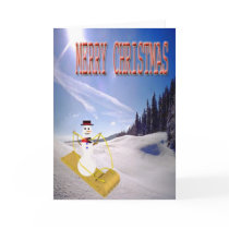 merry christmas snowman card by jaylichtenberger merry christmas snowman card