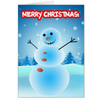 Merry Christmas Snowman cards
