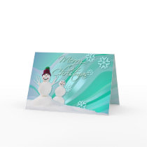MERRY CHRISTMAS SNOWMAN & SNOW by SHARON SHARPE cards by sharonsharpe MERRY CHRISTMAS SNOWMAN & SNOW by SHARON SHARPE cards