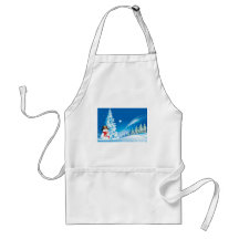 Merry Christmas , Snowmen, Aprons