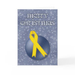 Merry Christmas Soldier Support Ribbon Card
