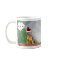 Merry Christmas Squirrel Saying Ho Ho Ho! Mugs