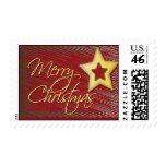 Merry Christmas star stamp