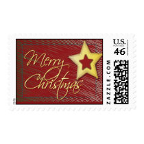 Merry Christmas star stamp