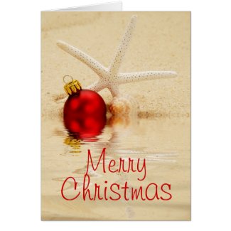 Merry Christmas Starfish Card