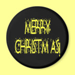 Merry Christmas Starry Night Font magnets