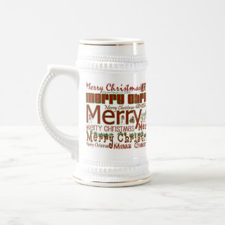 Merry Christmas Stein mug