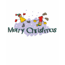 Merry Christmas Stick Figures t-shirts