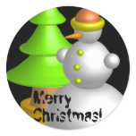 Merry Christmas! Round Sticker
