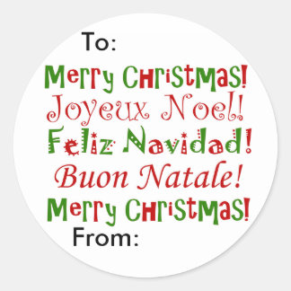 Merry Christmas Stickers | Zazzle
