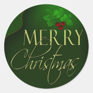 Merry Christmas Stickers | Zazzle