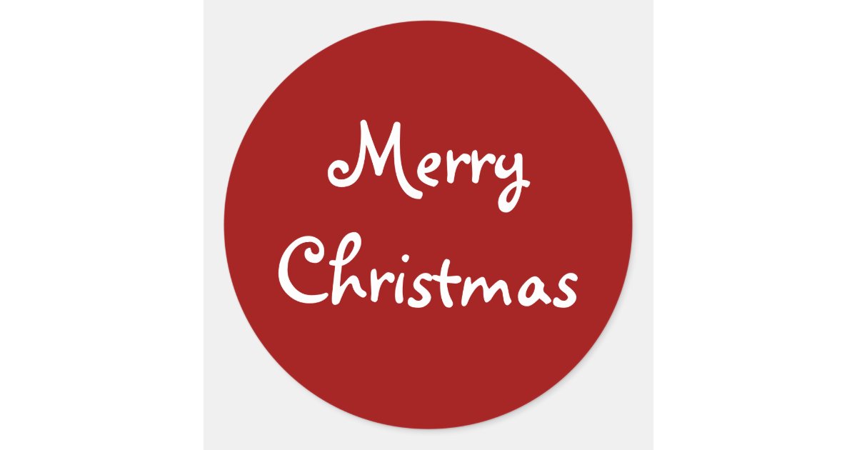 Merry Christmas Stickers | Zazzle