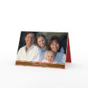 Merry Christmas Stripes Family Photo Cards