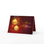 Merry Christmas Supernova Starburst Card