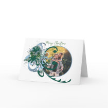 Merry Christmas Swirly Paint Splat... - cards