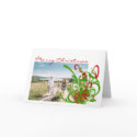 Merry Christmas Swirly Paint Splat - Customized cards