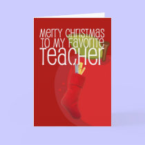 Merry Christmas Teacher cards