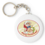 Merry Christmas Teddy Bear keychains