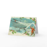 Merry Christmas to All Airplane in Winter