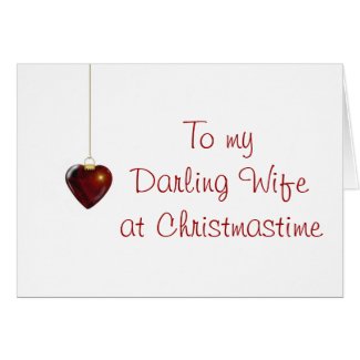 Merry Christmas to wife from husband Card