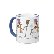 Merry Christmas TO YOU Snow Man Mug